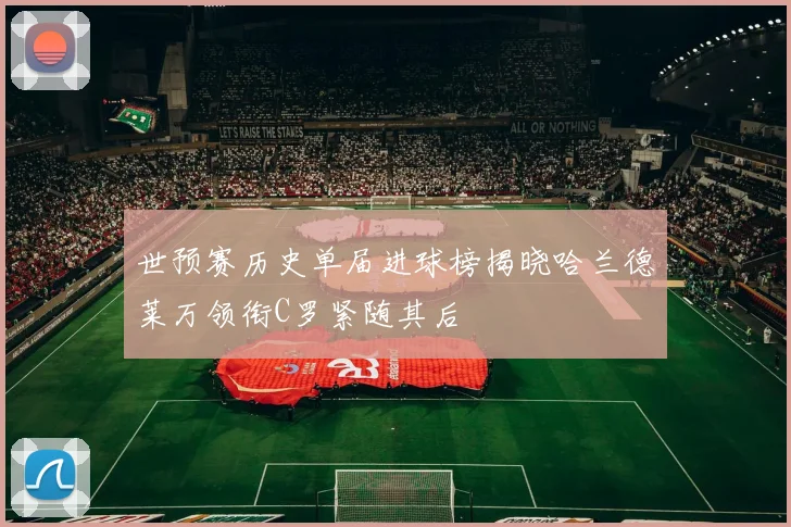 世预赛历史单届进球榜揭晓哈兰德莱万领衔C罗紧随其后